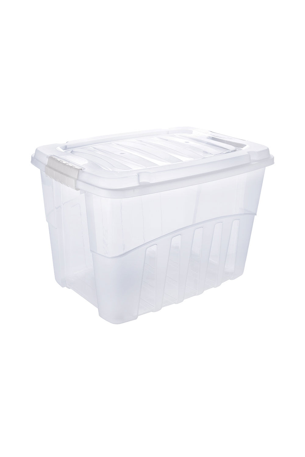 Caixa Organizadora Plasútil Alta Cristal 56l