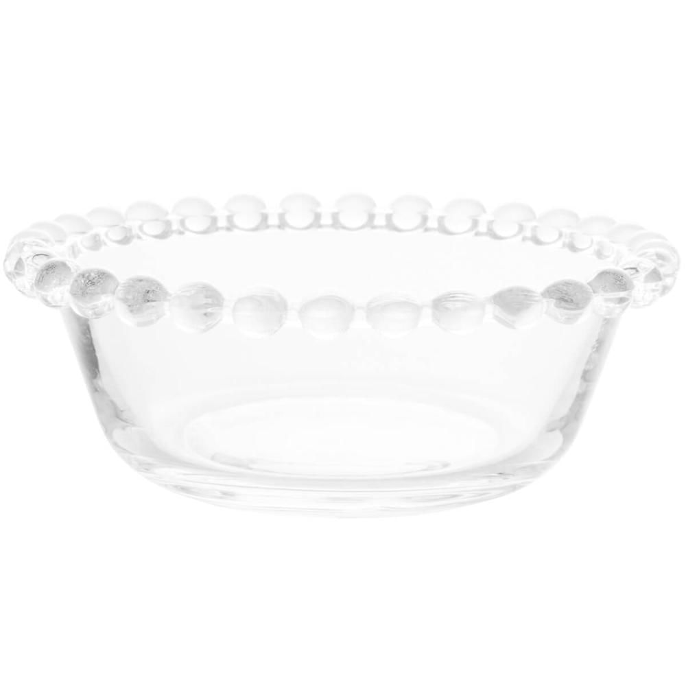 Bowl de Vidro Cristal 180ml Pearl Tigela Transparente Servir Sobremesas Petiscos Wolff