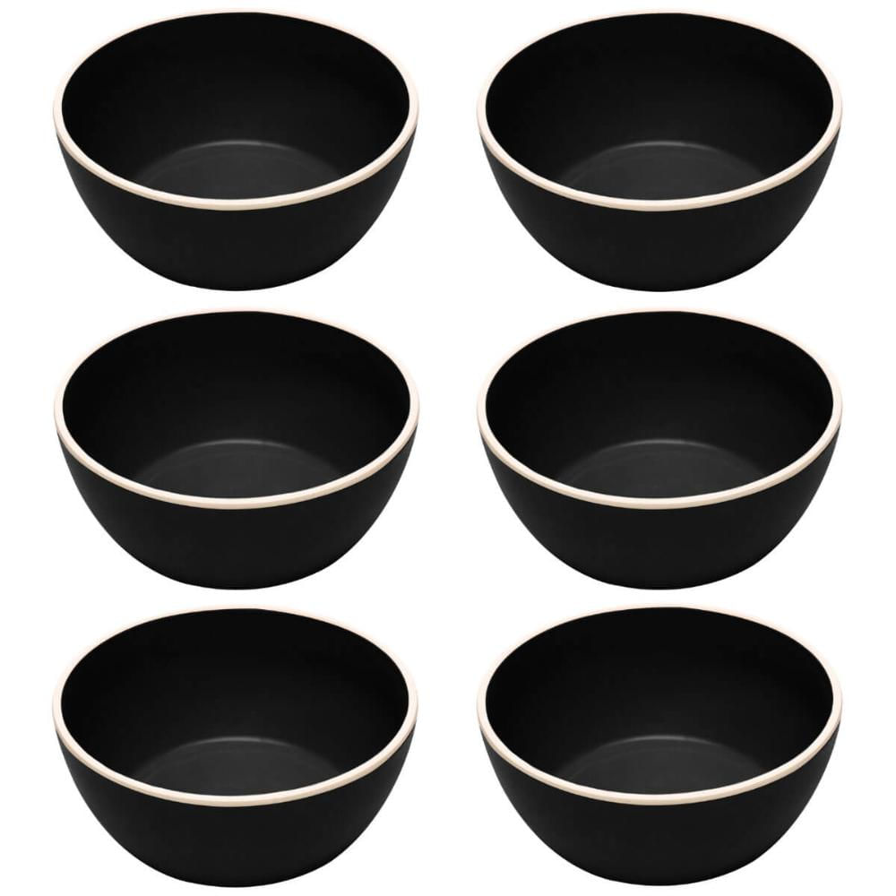 Kit 6 Bowls Melamina 600ml Cumbuca 15cm Tigela Class Wolff Sobremesa Porções Sopas