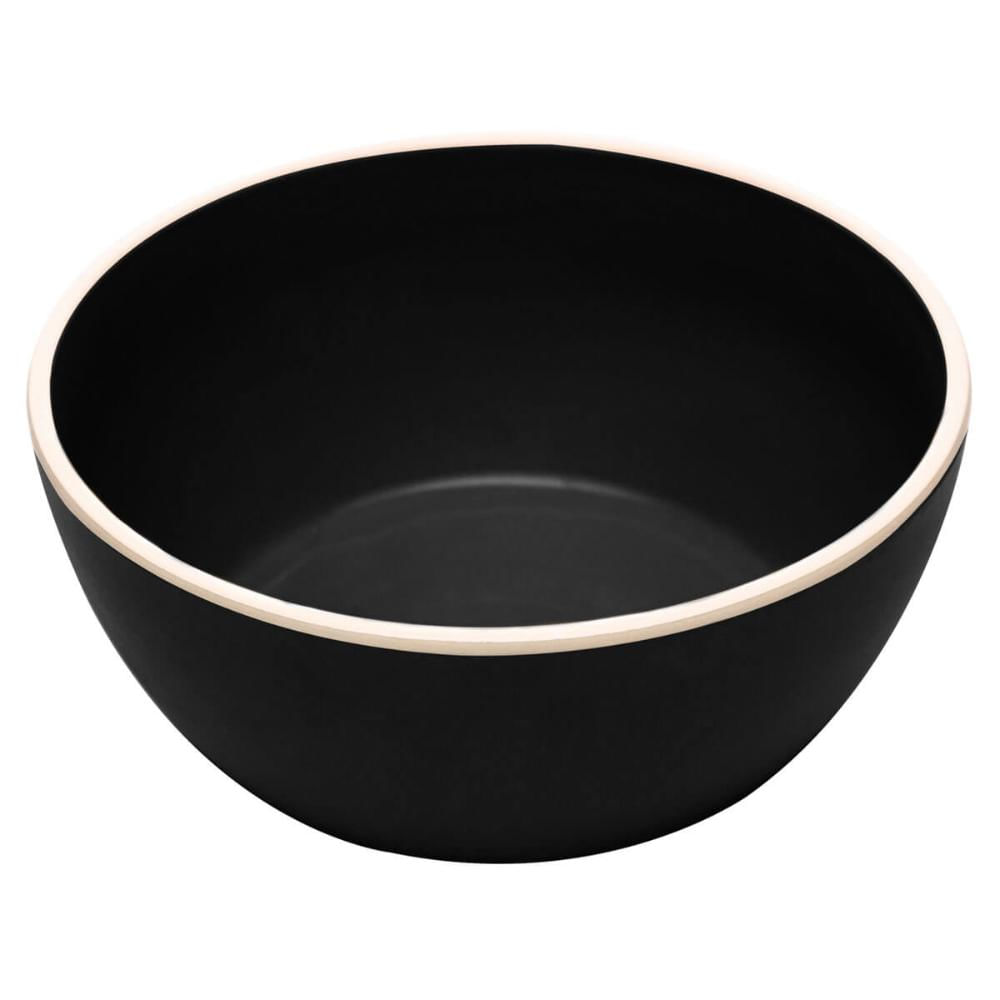 Bowl de Melamina Preto Tigela 15cm Class Wolff Cumbuca Sobremesa Sorvete Avulsa