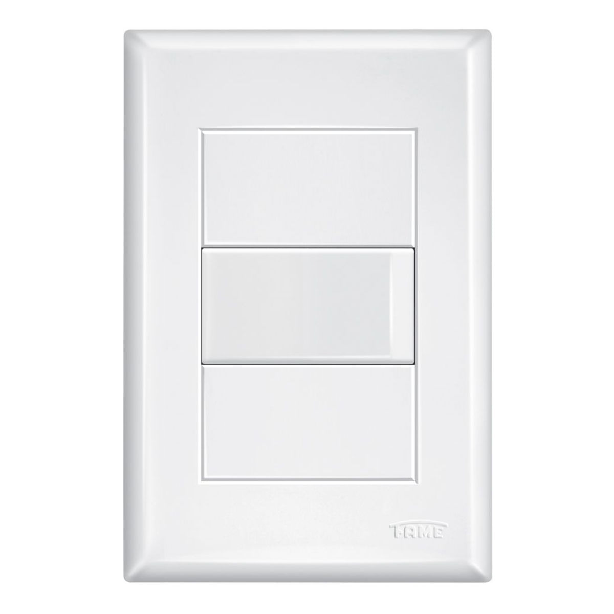 Interruptor Simples 1 Tecla Fame 16A 250V 4x2 Evidence Branco