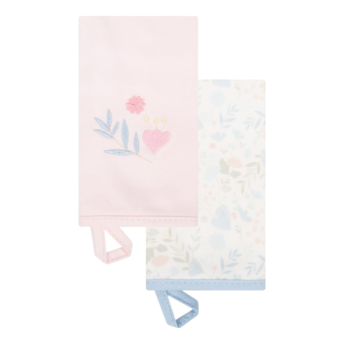 Kit 2 Babinhas Paninho de Boca Bebê Florescer Rosa -Hug