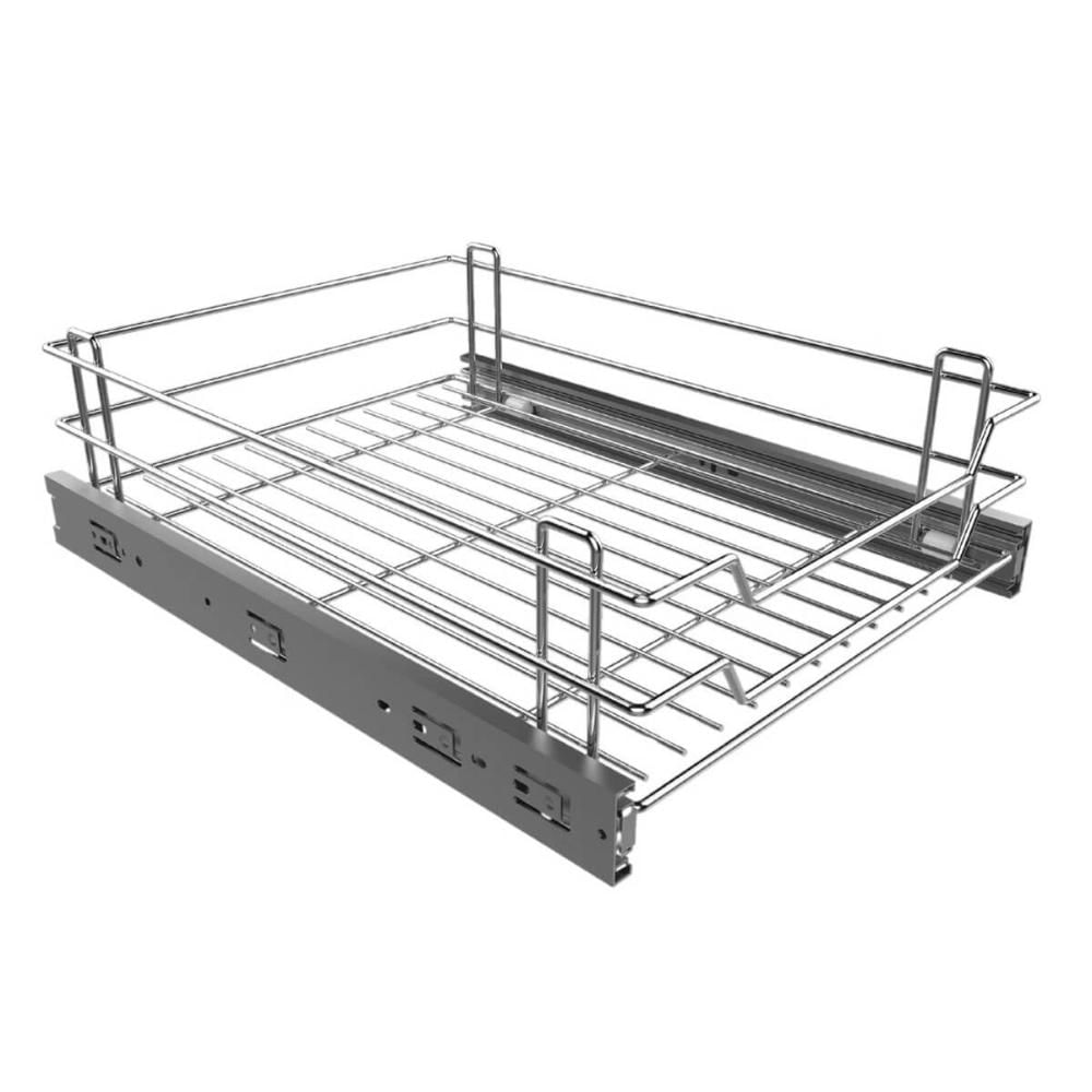 Gaveta Fruteira 37cm Aramada Deslizante para Cozinha Multiuso Aço Cromado Piva