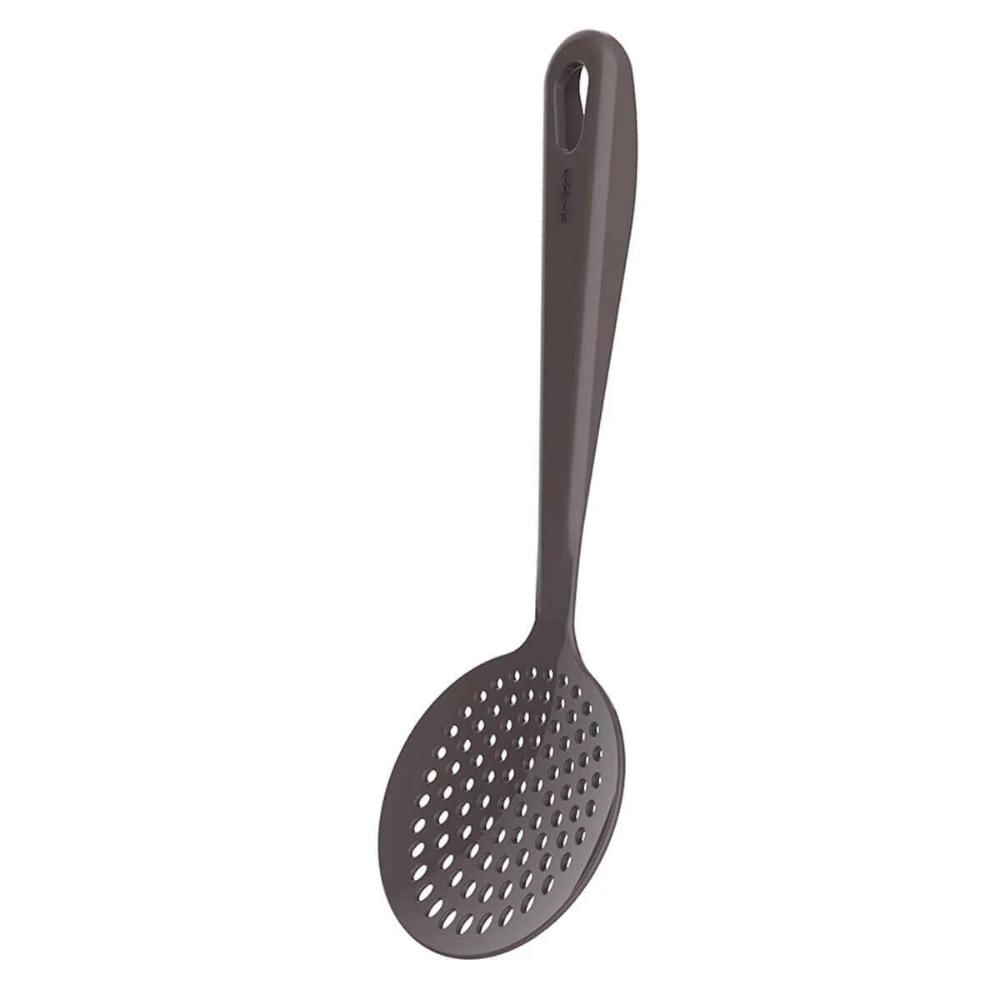 Kit 48 Espumadeiras de Nylon Fritura Arroz Cinza Kitch Crippa Restaurante Lanchonete