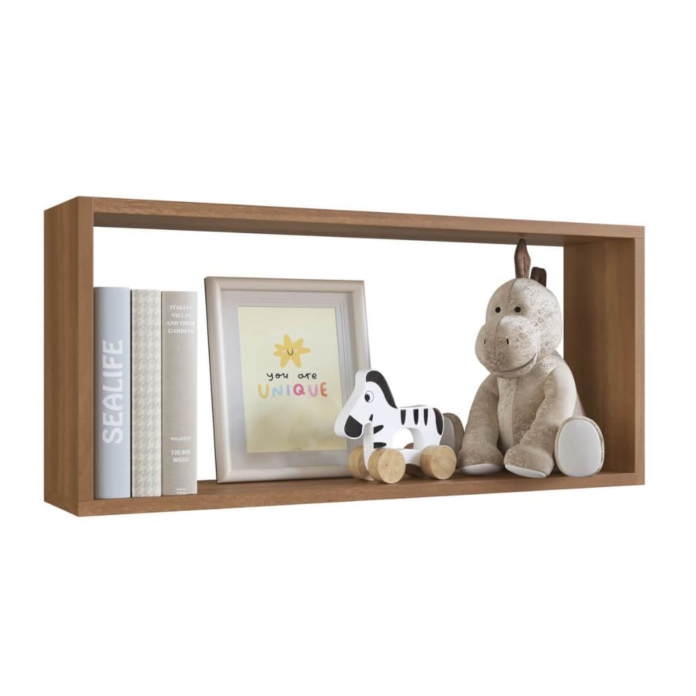 Nicho Infantil Organizador Multiuso Grande Retangular Mel MDP Brinquedos Decoração