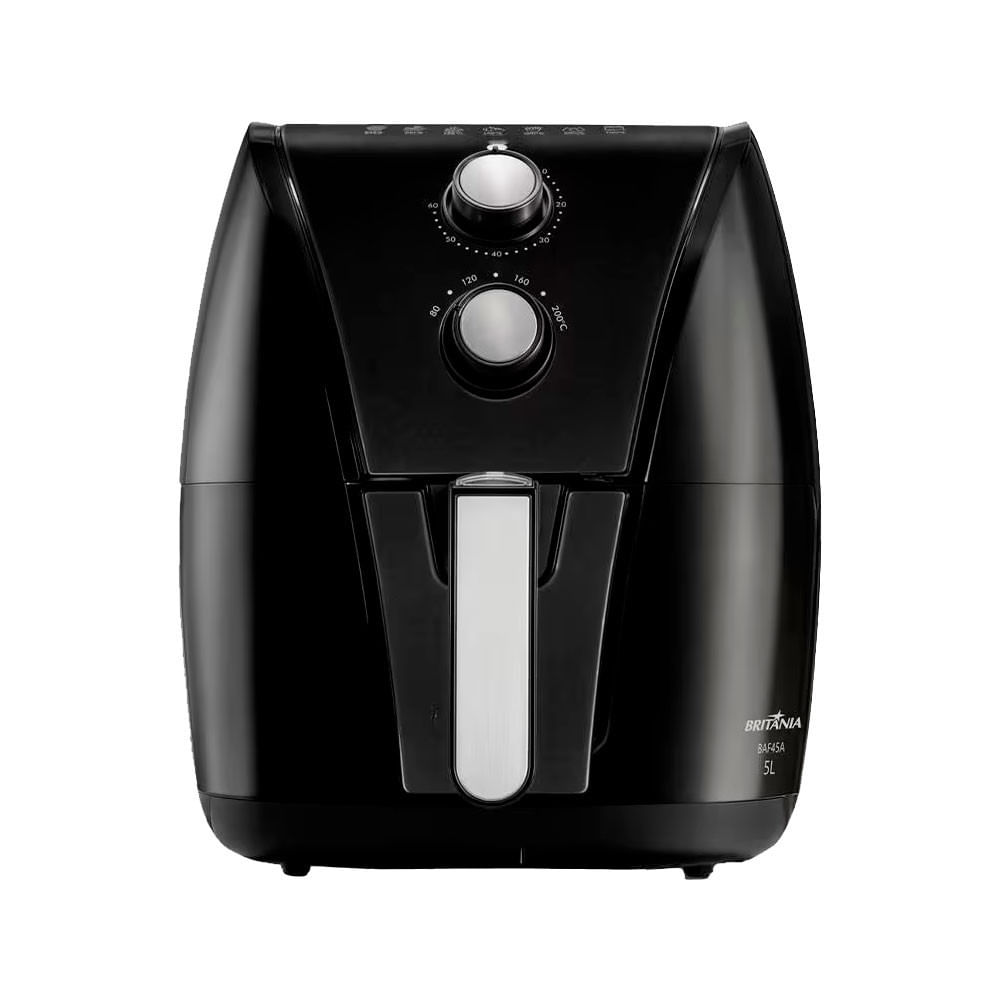 Fritadeira Elétrica Sem Óleo Air Fryer Britânia BAF45A com Revestimento Antiaderente Gold 5L