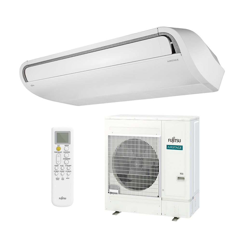 Ar Condicionado Split Teto - Inverter R-32 - Fujitsu Airstage - 45.000 BTUs - Quente/Frio - 380V Trifásico