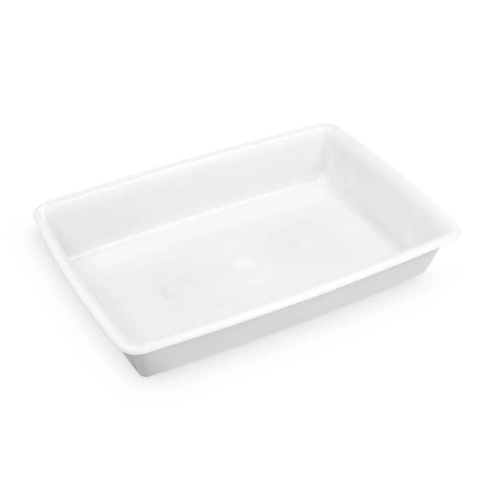 Kit 24 Bandejas Plásticas 7L Bacia Grande Açougue 45x30cm Re