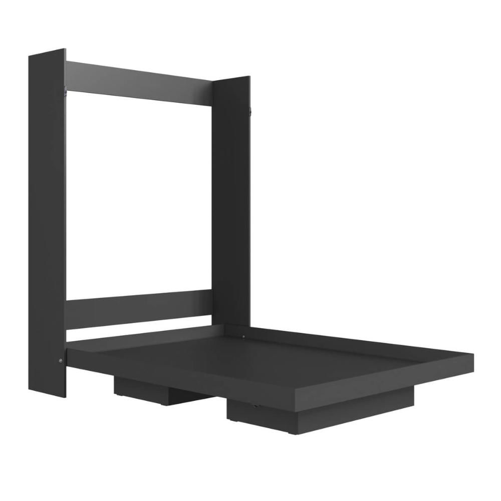 Cama de Casal Articulável Vertical Dobrável Grafite MDP Vancouver Art In Móveis