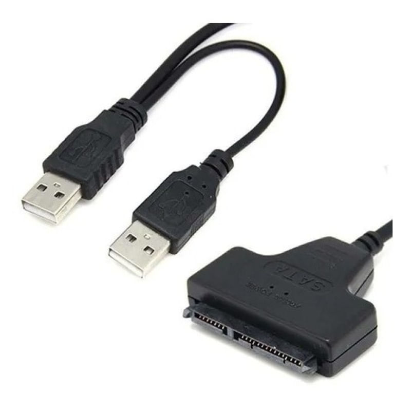 Cabo Adaptador Conversor Ssd Hd Sata 2.5' 3.5' Para Usb 2.0 = PARA SER USADO EM DISCO RIGIDO DE ATÉ 2 TB TERA