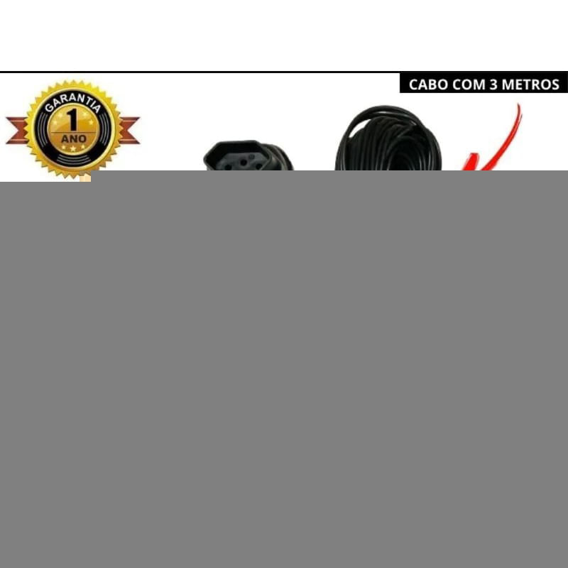 Extensão Elétrica 2 Metros 3 Saídas Bivolt Tripolar Preto