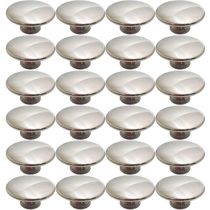 Kit 24 Puxadores de Móveis 200 Tucson Pontos Níquel Escovados Armários e Gavetas