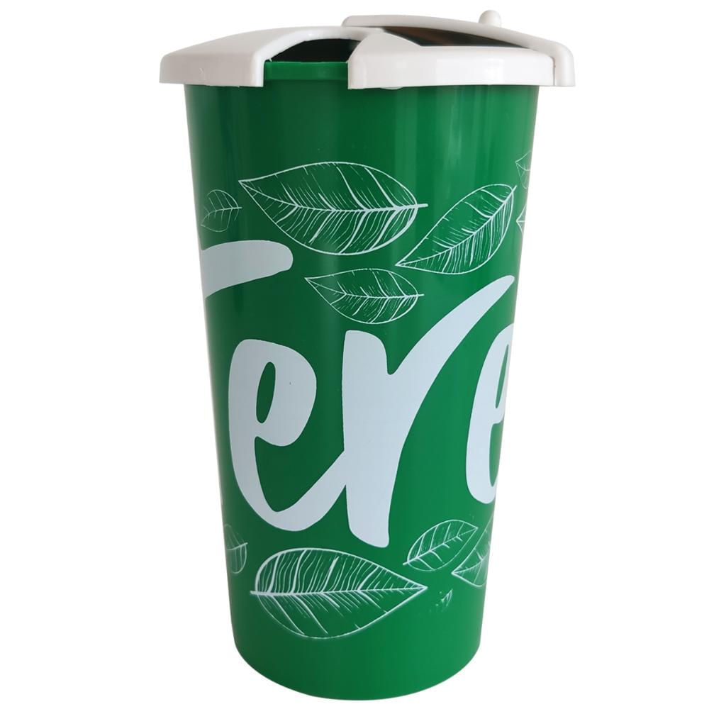 Copo Para Tomar Terere Chimarrão Gelado 450ml Com Tampa