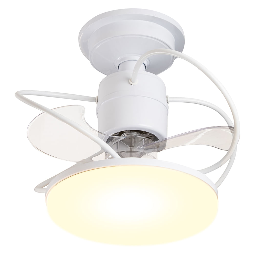 Ventilador de Teto Treviso Branco Elegance LED Bivolt