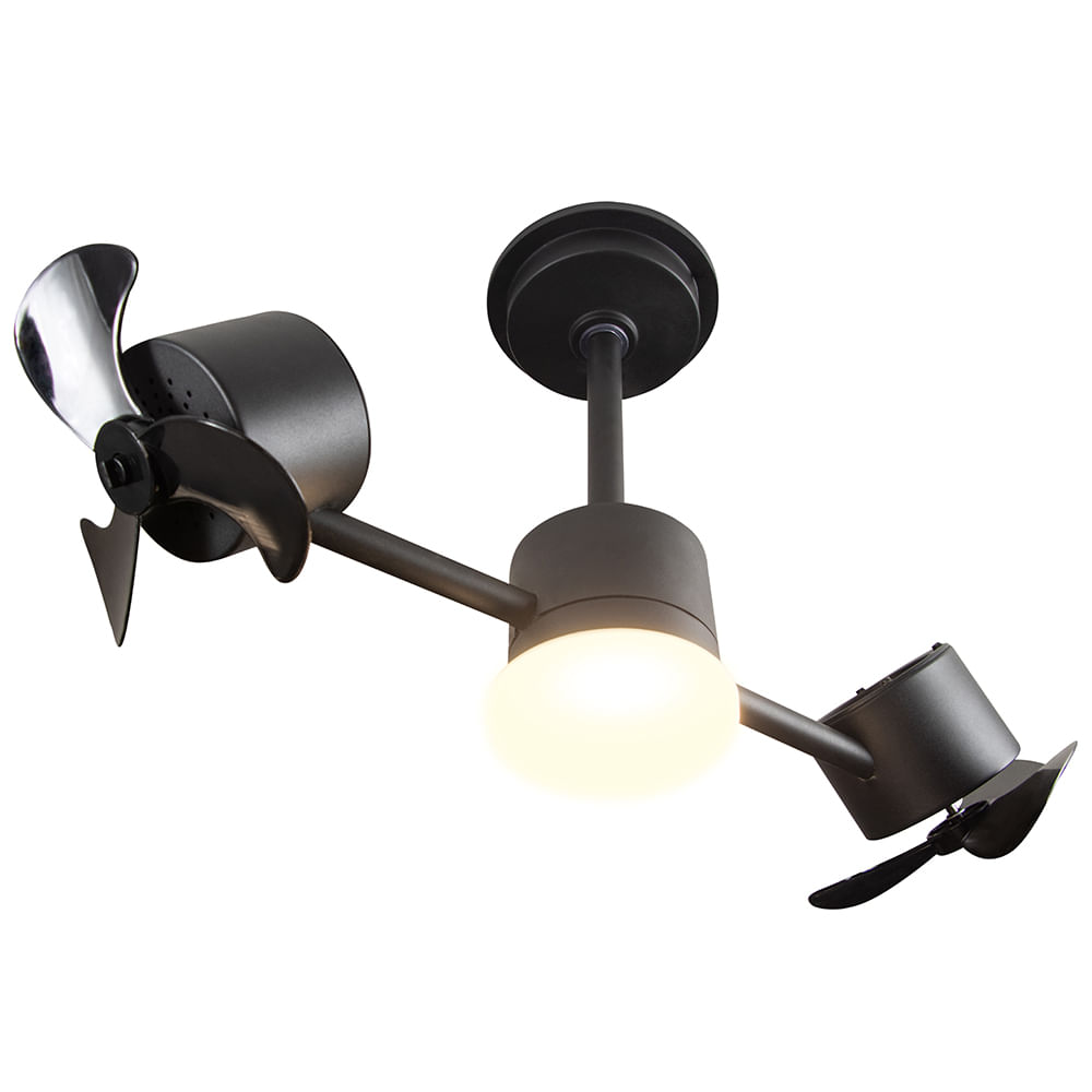 Ventilador de Teto Treviso Infinit LED Preto Bivolt