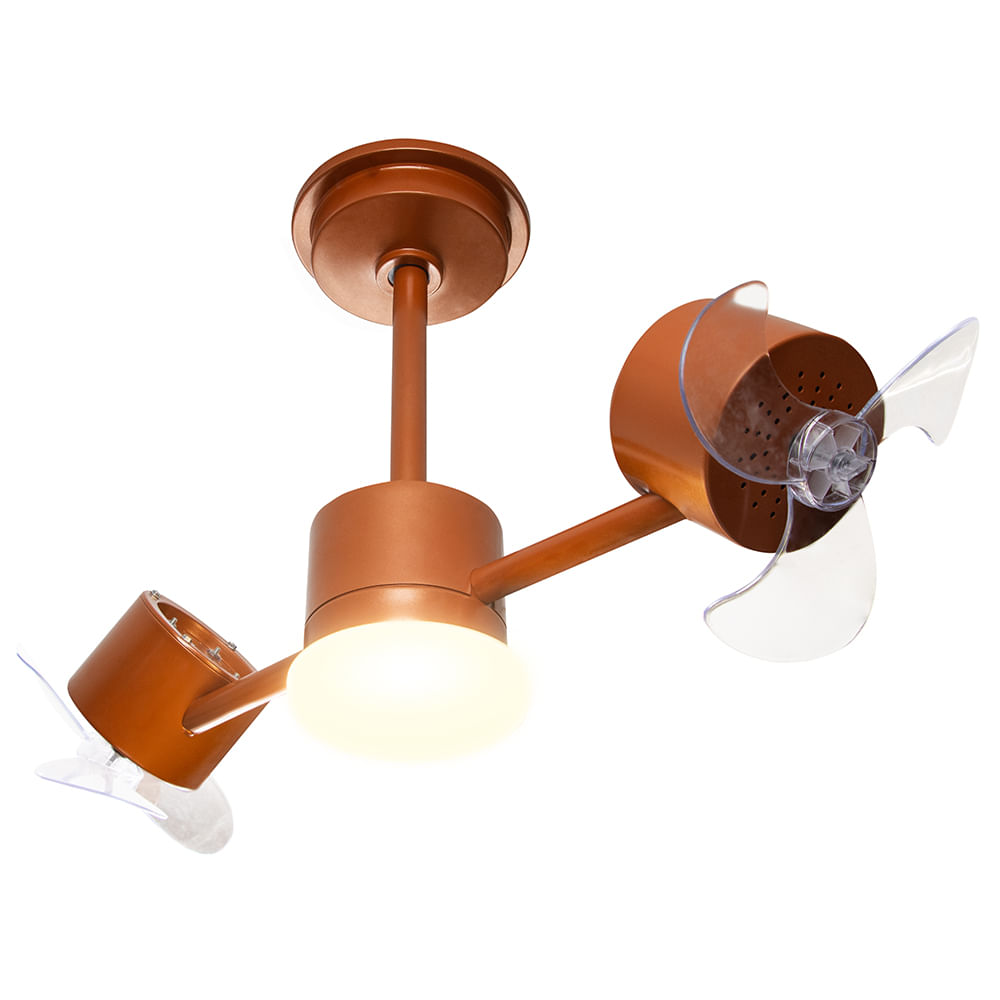 Ventilador de Teto Treviso Infinit LED Cobre Bivolt