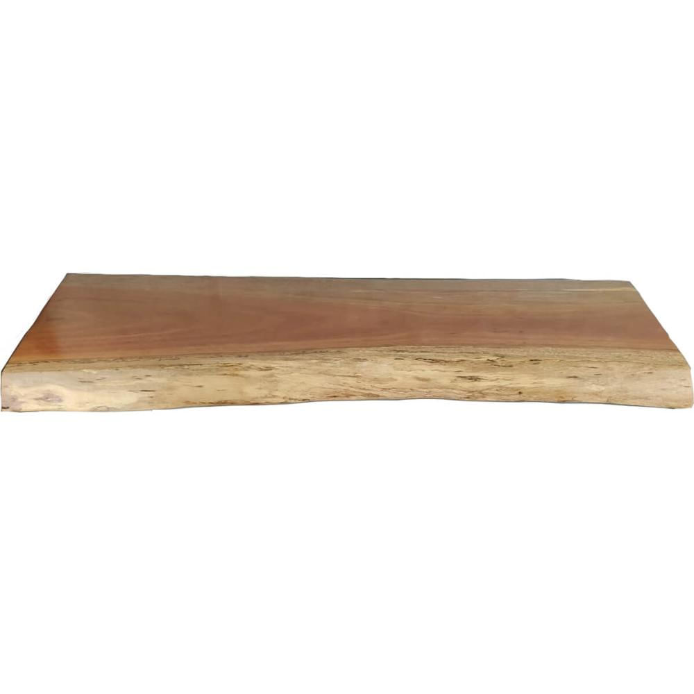 Bancada Rústica de Madeira 98x33x5cm para Cuba Banheiro Lavabo Retrô Maciça