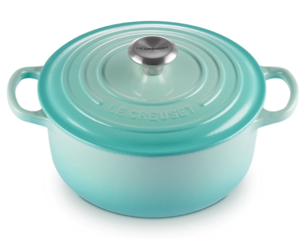 PANELA REDONDA LE CREUSET SIGNATURE 20CM AZUL COOL MINT 21177204962430