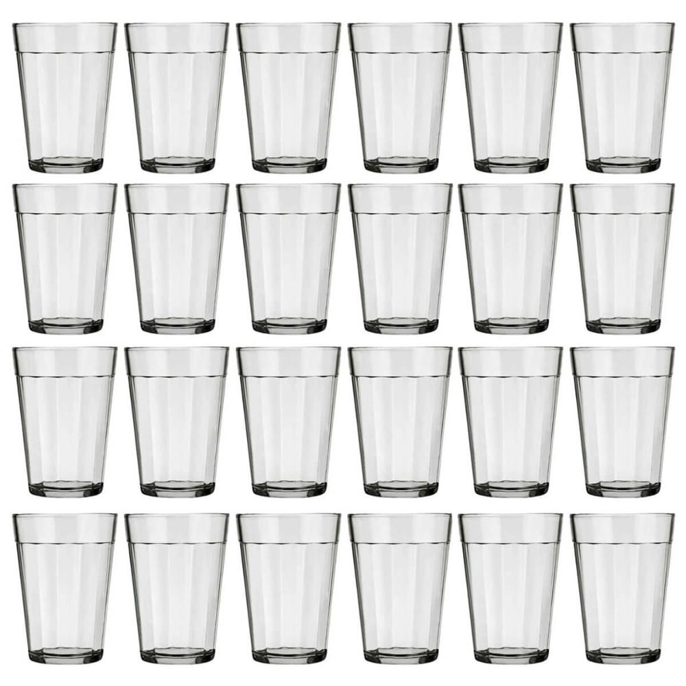 Kit 24 Copos Americanos Vidro Transparente 190ml Café Cerveja Bar Restaurante Lanchonete