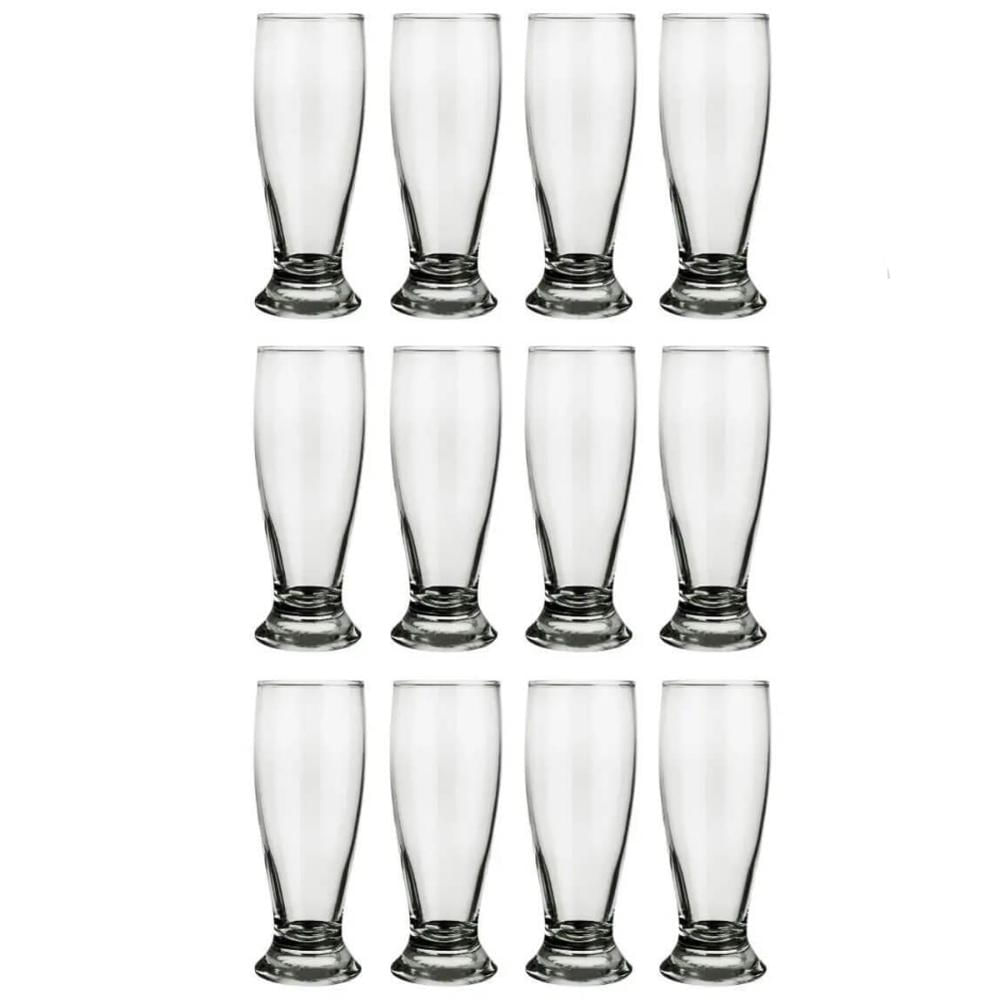 Jogo de 12 Copos Tulipa Munich de Vidro 200ml para Chopp e Cerveja Nadir Figueiredo