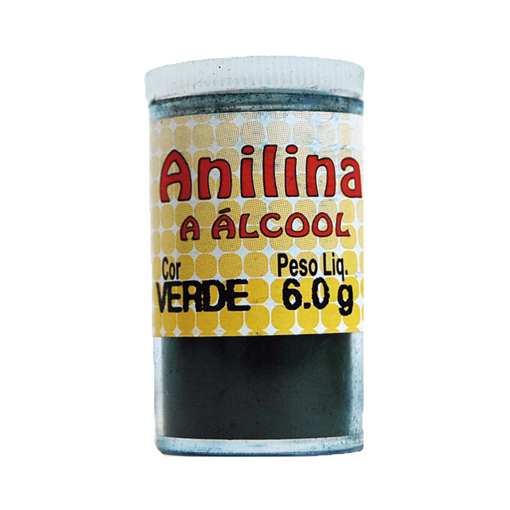 Anilina Glitter Blister não Comestível Verde 4g