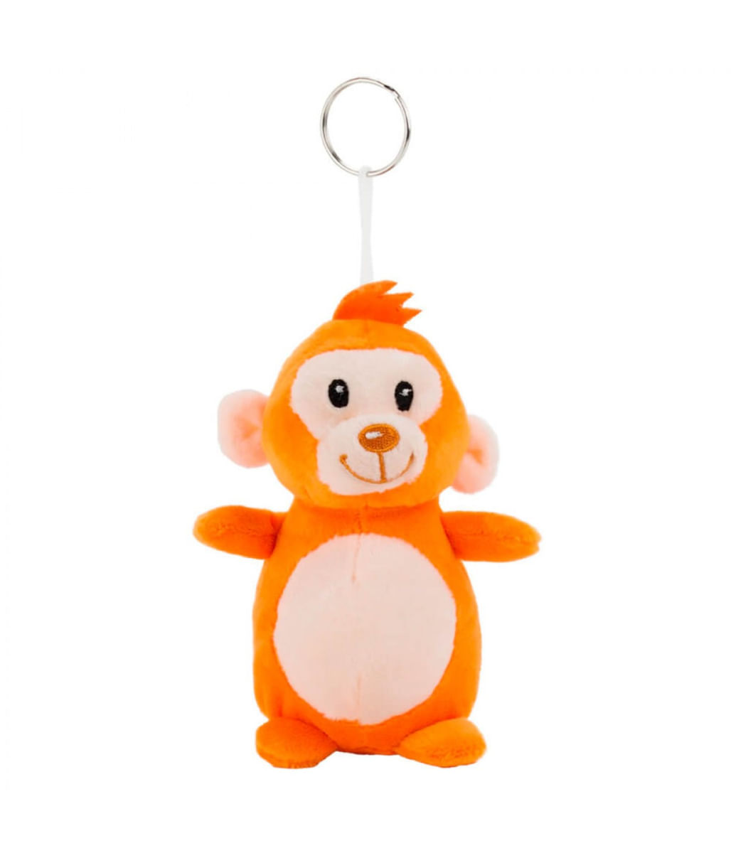 Chaveiro Macaco Laranja 15cm - Pelúcia - Tudo em Caixa