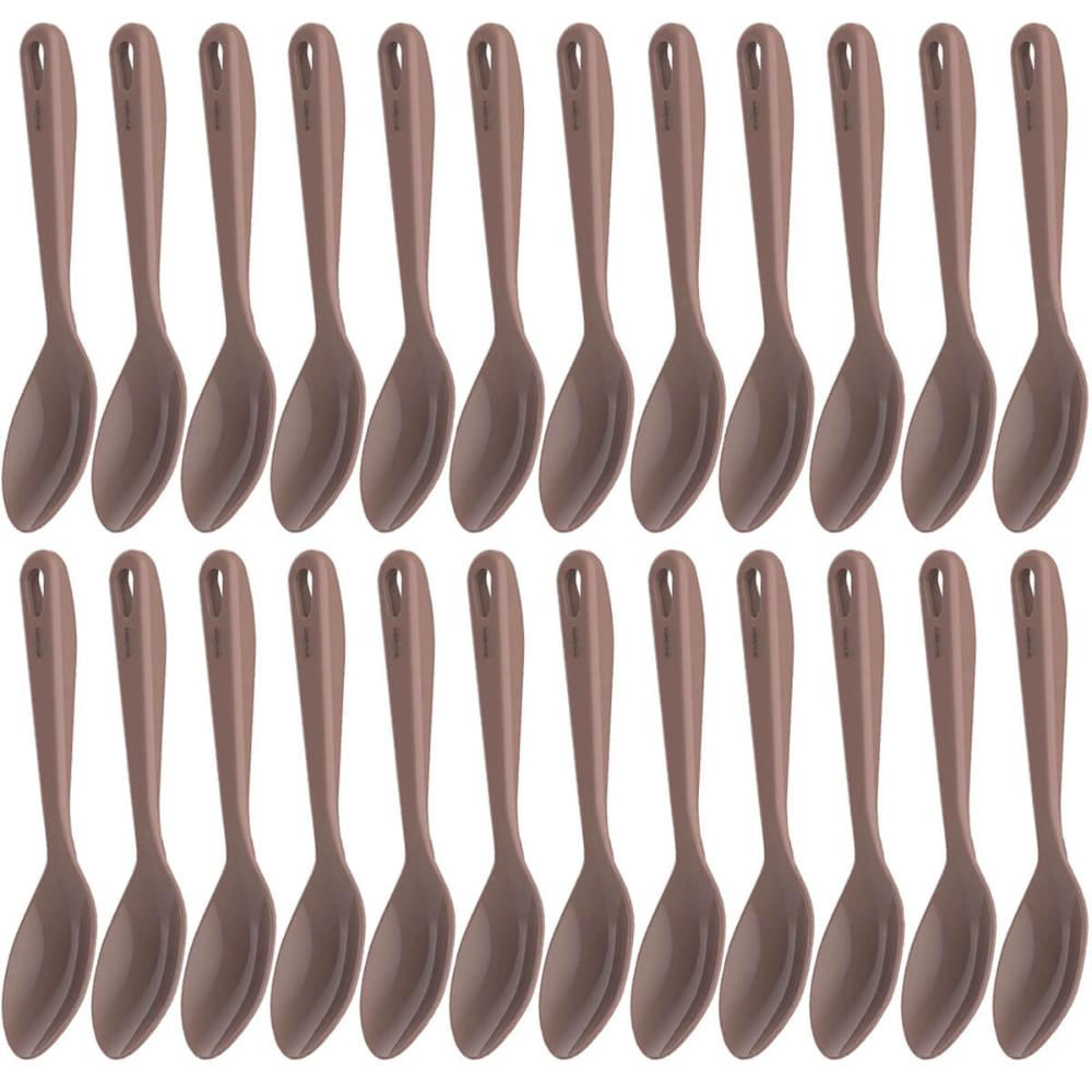24 Colheres para Servir de Nylon Amêndoa Cozinha Arroz Molho Kitch Crippa