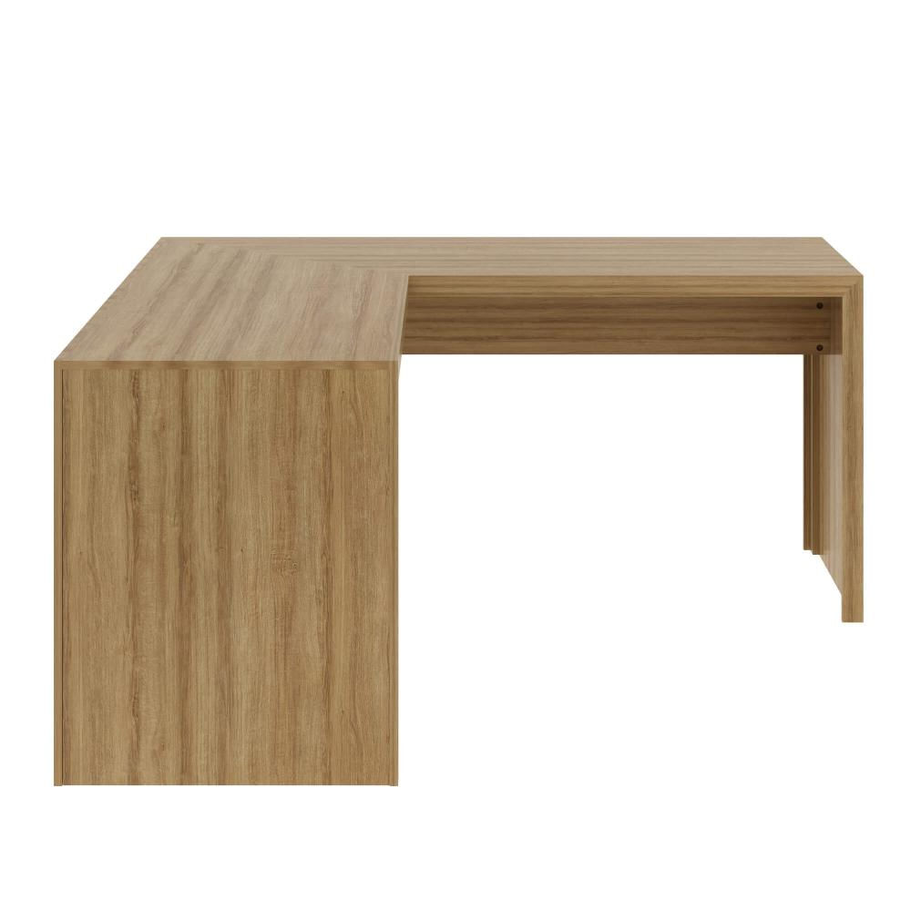 Mesa para Escritório Angular ME4116 Amêndoa Tecnomobili