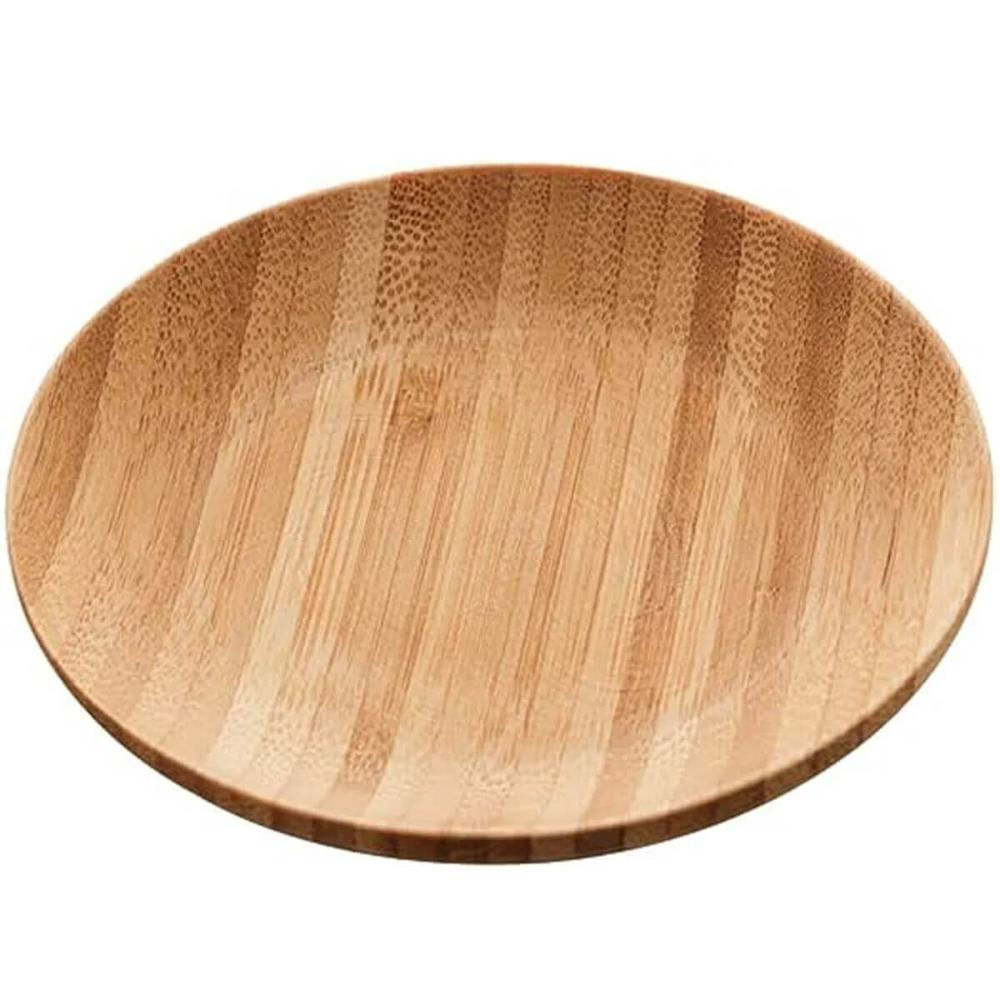 Kit 50 Pratos de Sobremesa Bambu Petiscos Entradas Verona Lyor Eventos Confraternização