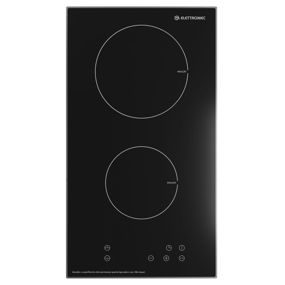 Cooktop de Indução Elettromec Quadratto 2Q 30cm Preto 220V DI-2Q-30-CI-2XBB