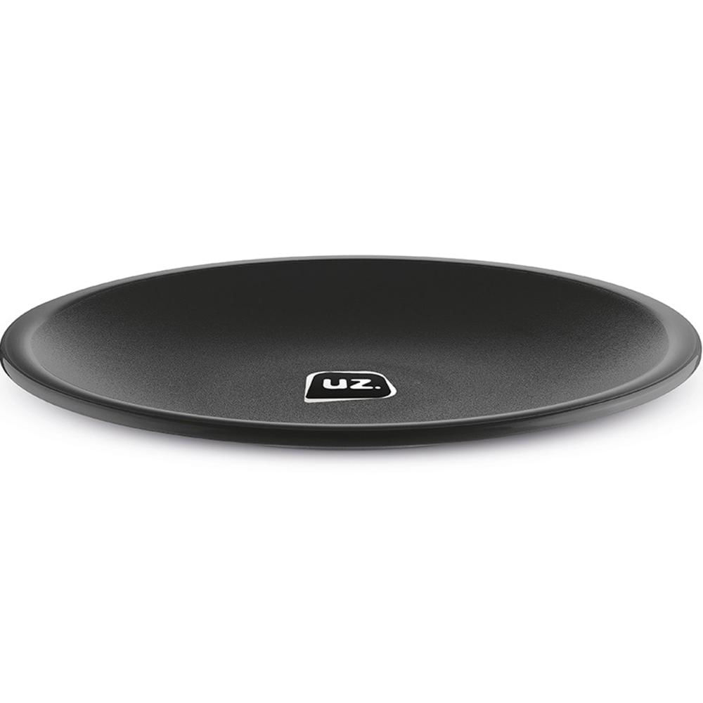Kit 25 Pratos de Plástico para Restaurantes Refeitórios 26cm Bandejas Pretas Premium