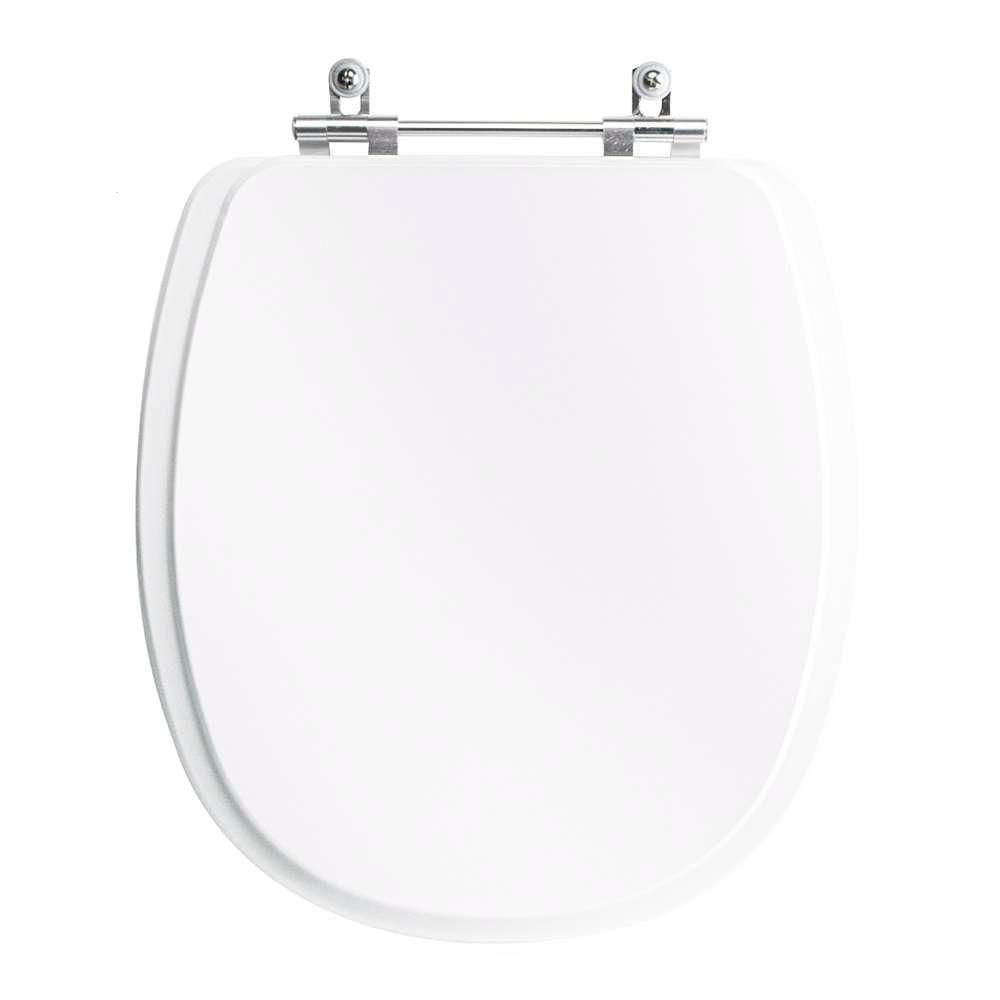 Tampa Vaso Sanitário Madeira Laqueada Fast Branco Para Bacia Deca