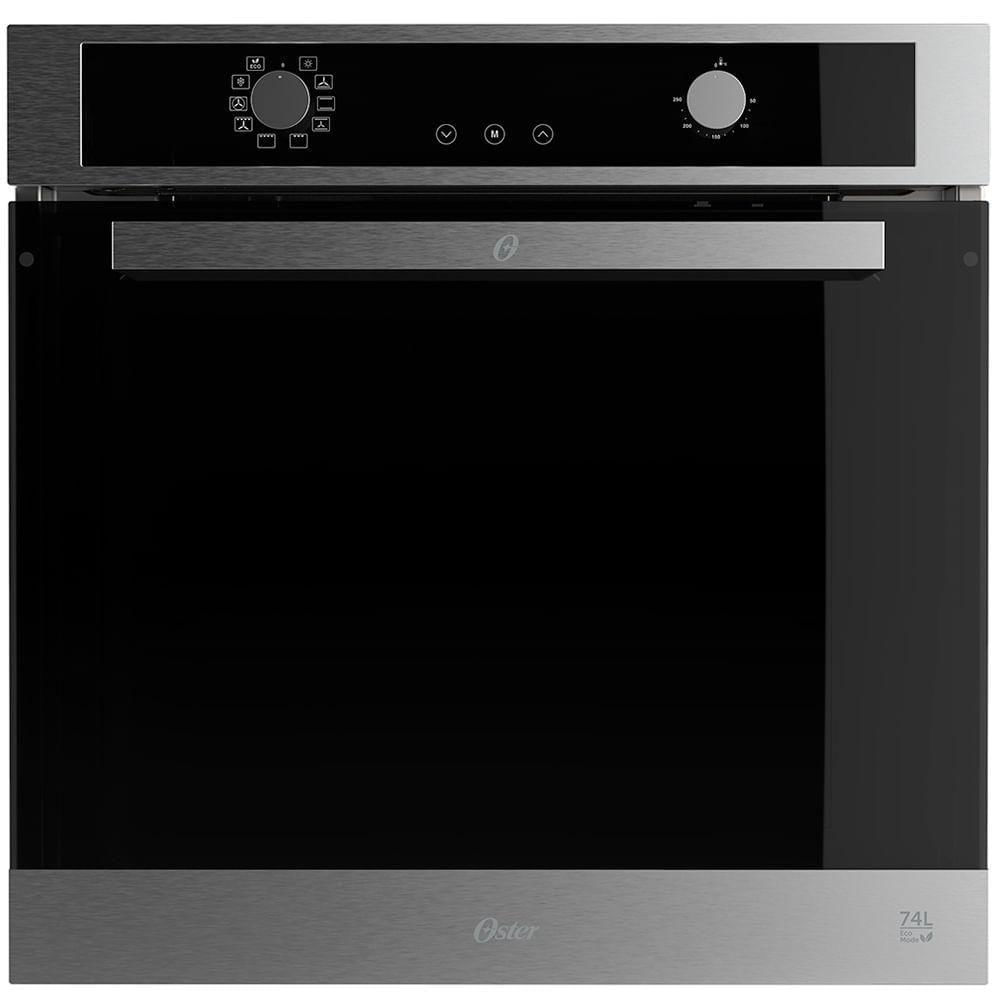 Forno Elétrico de Embutir Oster Semi Digital Black Inox 74L 220V