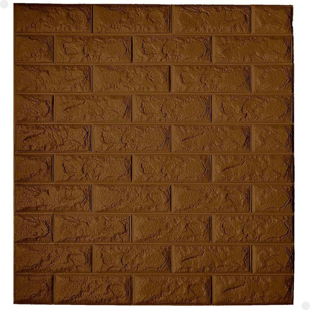 Kit 10 Painel 3d Revestimento De Parede Tijolinho Autocolante Lorben