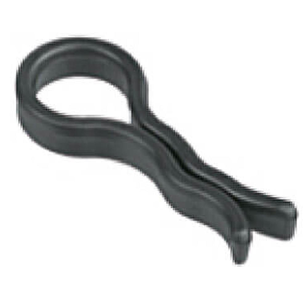 Kit 144 Presilhas para Calça Clips Prendedores de Cabides 8x2cm Pretos Plásticos