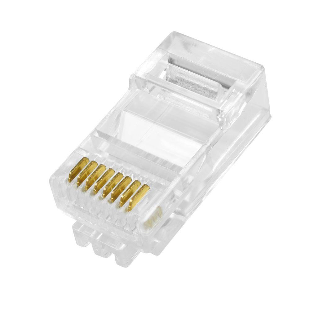 Conector Rj-45 Macho Evus C-099 Cat6 Utp 8x8 100un.