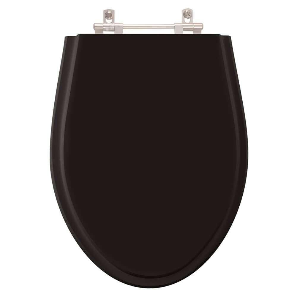 Tampa De Vaso Sanitário Victoria Preto Para Bacia Ideal Standard