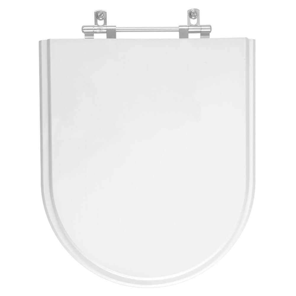 Tampa De Vaso Poliéster Duomo Plus Branco Para Bacia Deca 6lpf