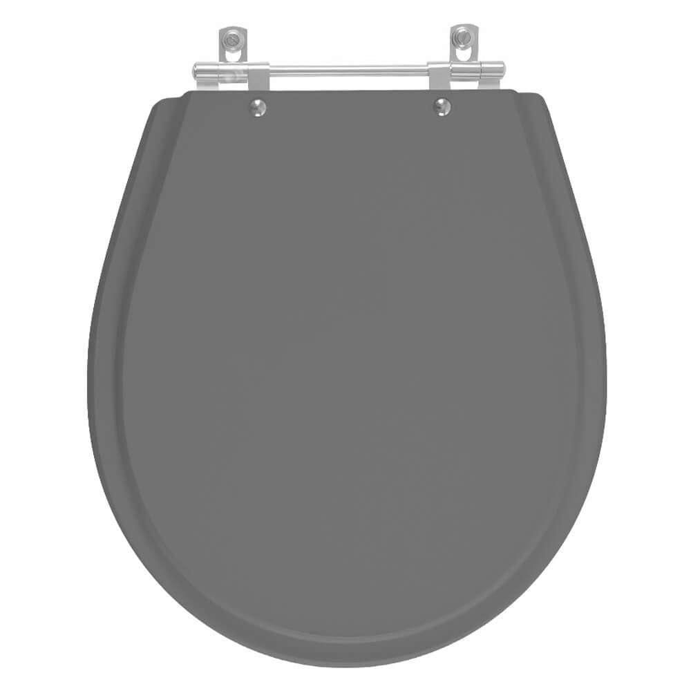 Tampa De Vaso Avalon Cinza Quartzo (cinza Escuro) Para Louça Ideal Standard