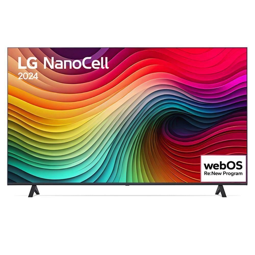 Smart TV 4K LG Nanocell 55" Polegadas 55NANO80TSA Processador 5 Ger7 AI Alexa Controle Smart Magic E Wi-Fi Bivolt
