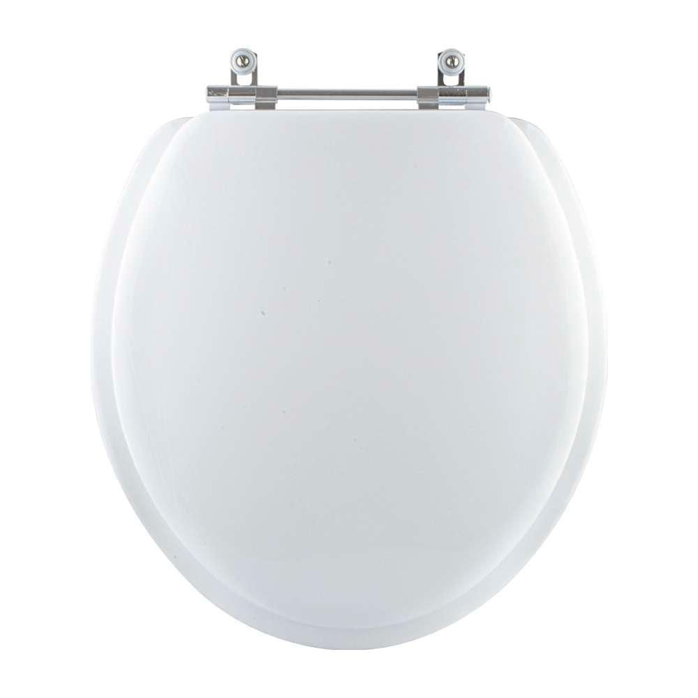 Tampa De Vaso Almofadado Dalia Branco Para Bacia Fiori 6lpf