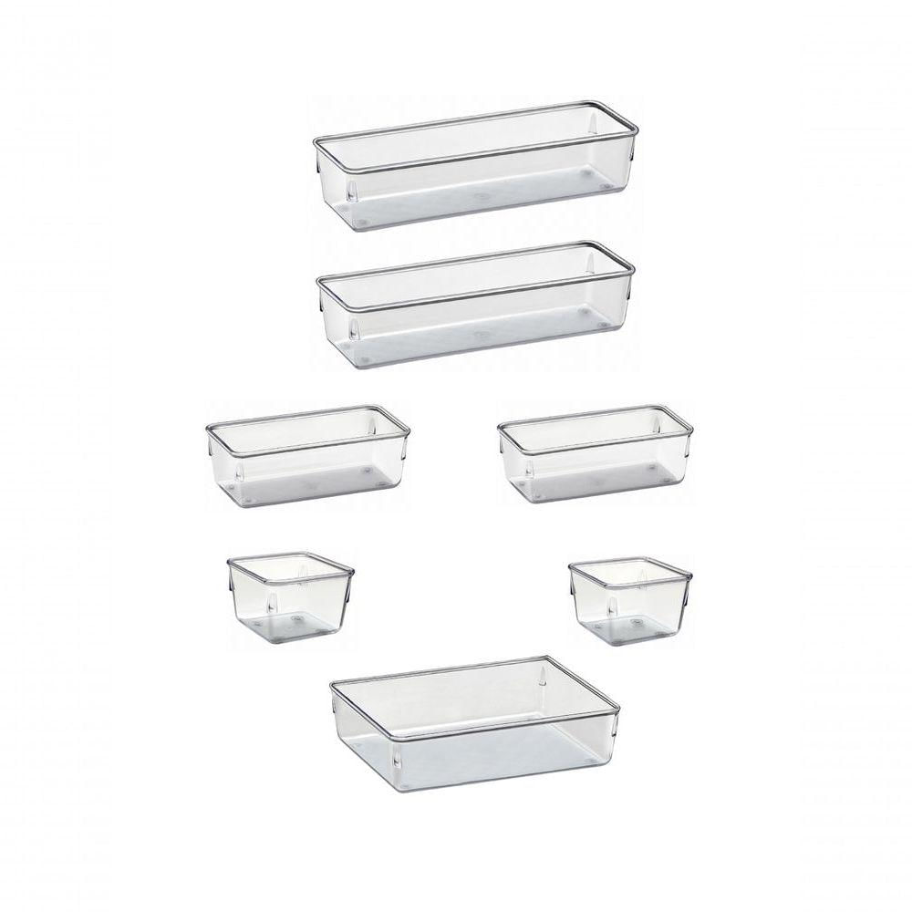 7 Organizadores Multiuso Modular Acrilico Gaveta, Maquiagem