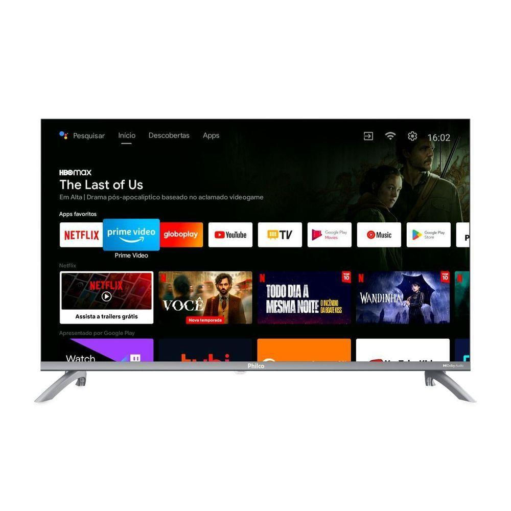 Smart TV 32” Philco LED Android TV Dolby Áudio PTV32M9GACGB Bivolt