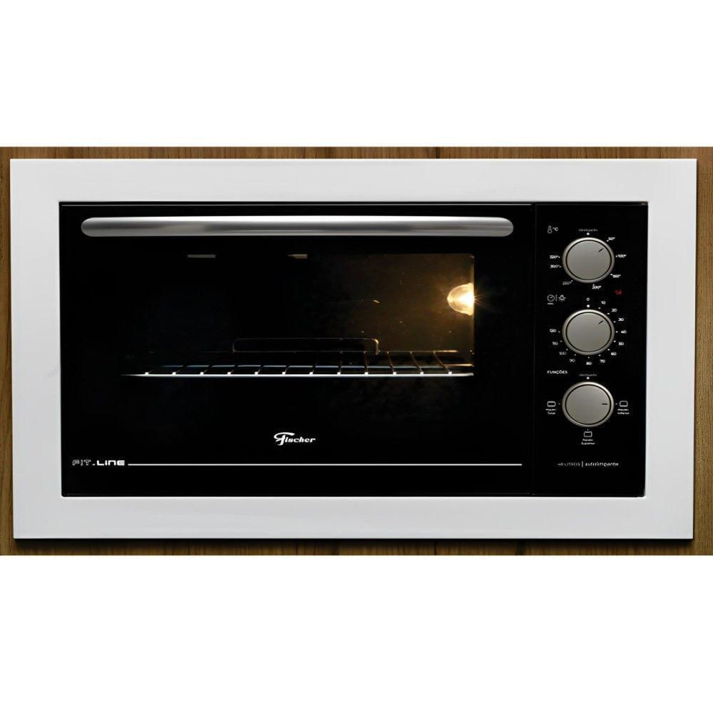 Forno Elétrico De Embutir Fit Line Branco 48L 220V Fischer