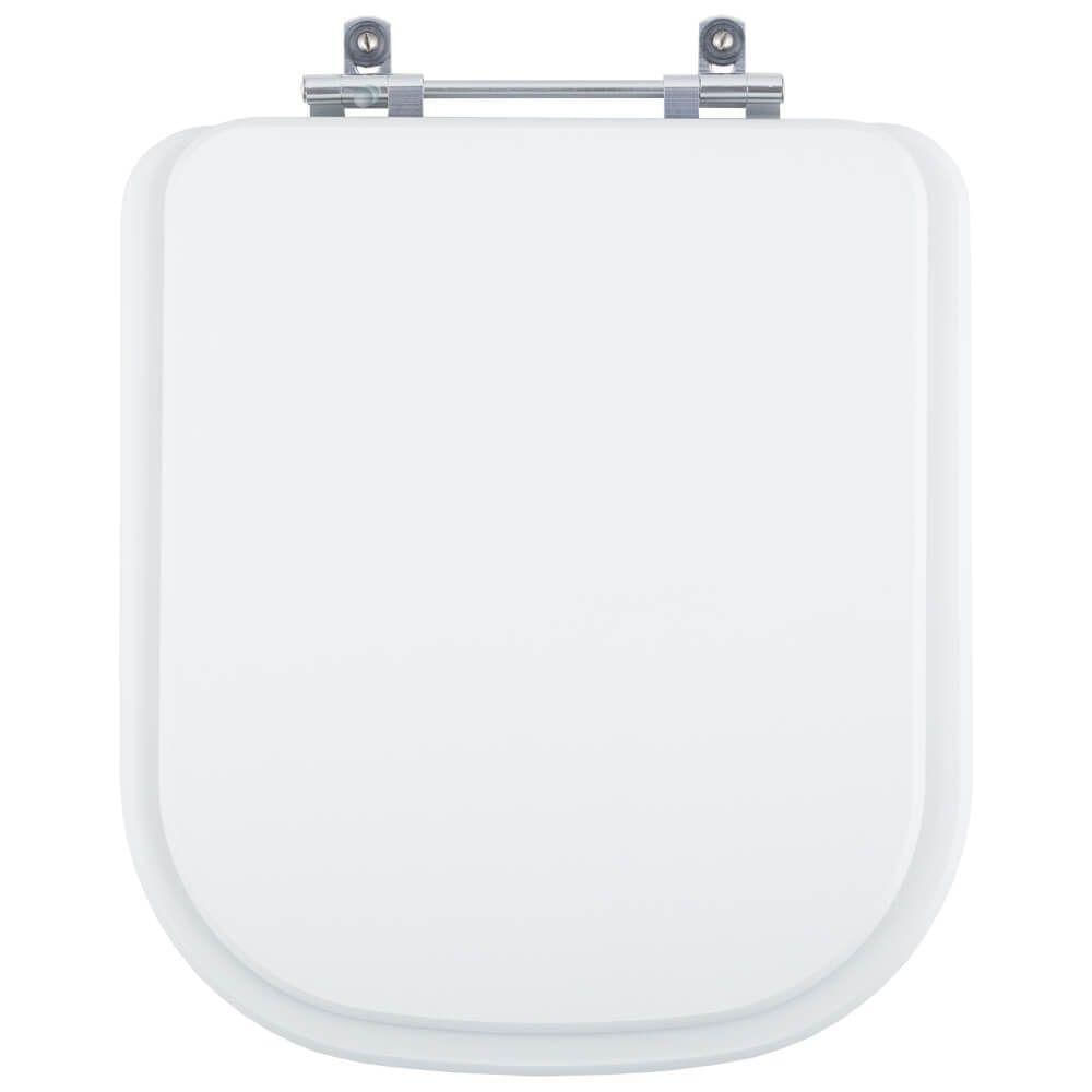 Tampa De Vaso Poliéster Polo Branco Para Bacia Deca 6lpf