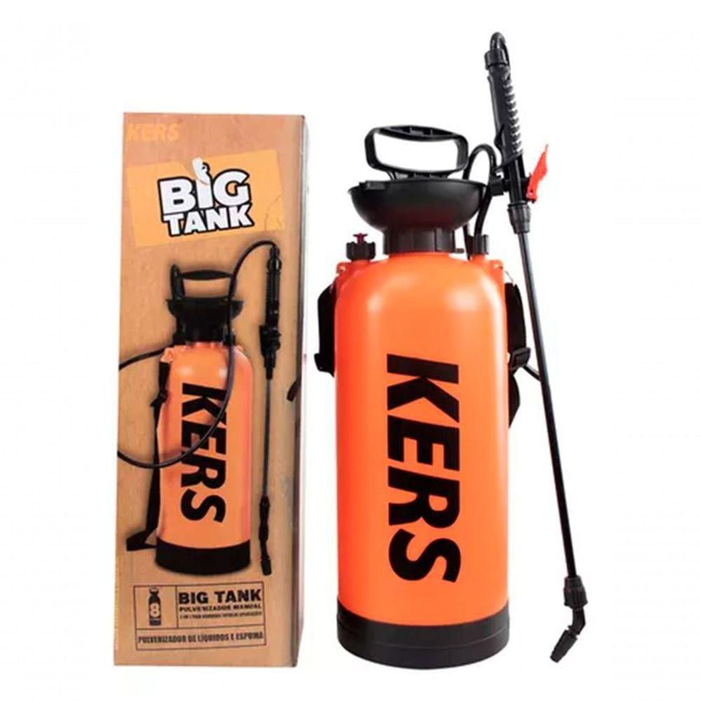 Pulverizador Manual De Ombro Big Tank Com Snow Foam 8l Kers