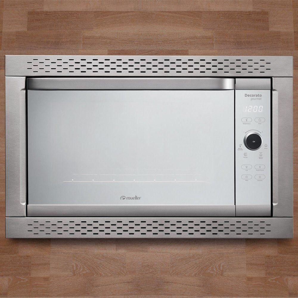 Forno Elétrico De Embutir Digital Mueller Decorato Gourmet Inox 44L 110V