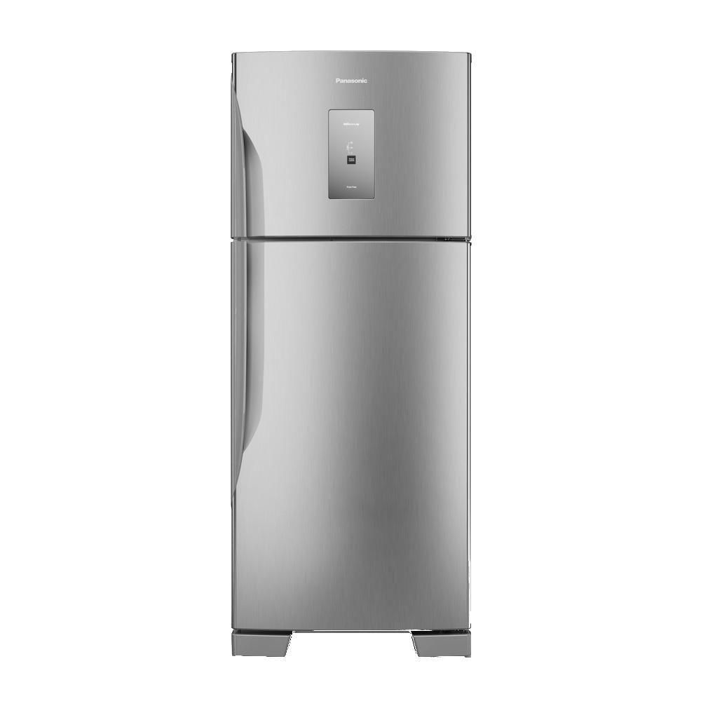 Geladeira Panasonic Duplex Frost Free Antibacteria Ag A+++ 435 Litros Aço Escovado NR-BT56PD4XA 110V