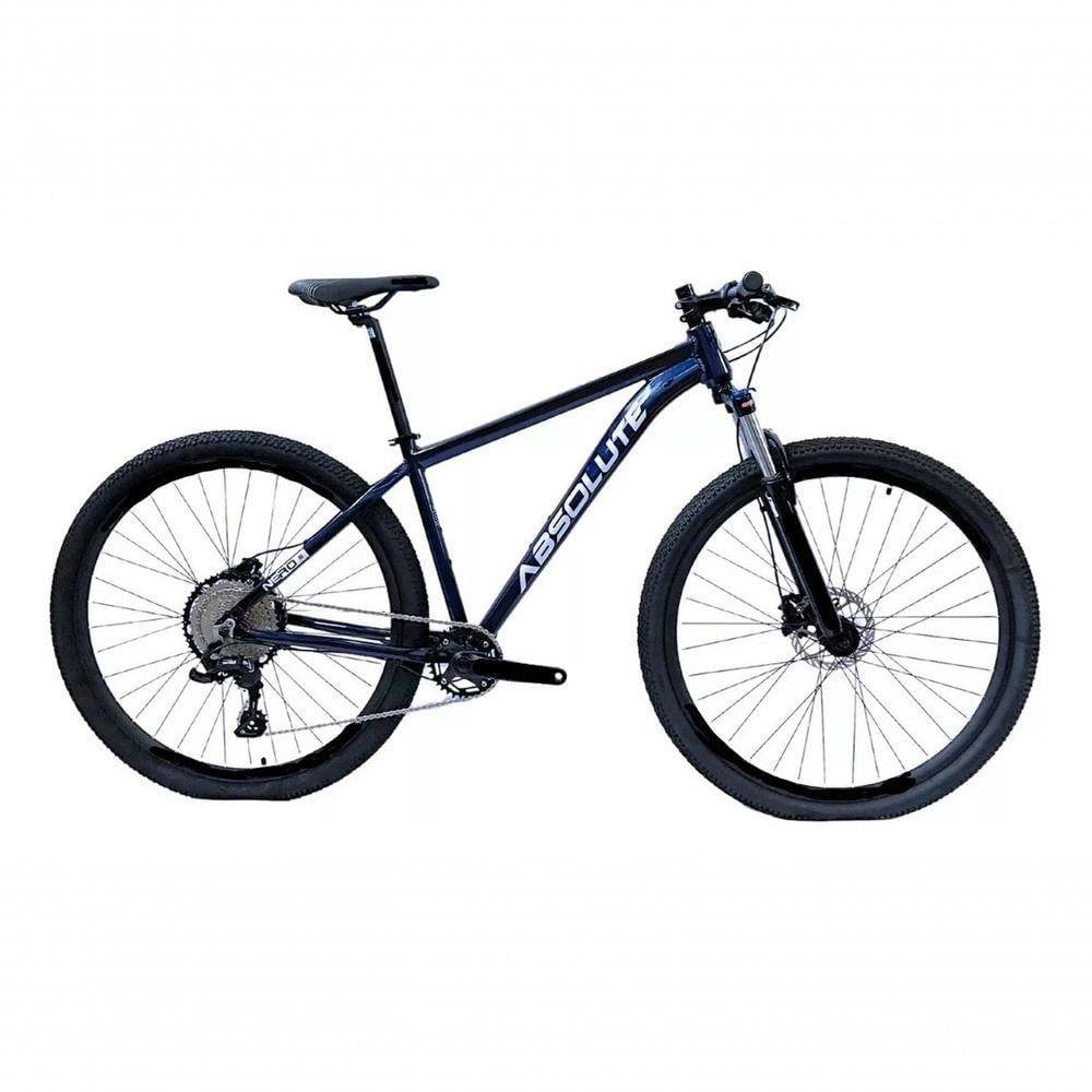 Bicicleta Aro 29 Absolute Nero 5 12v Garfo Trava No Guidão Freios Hidráulicos Azul Tam 19