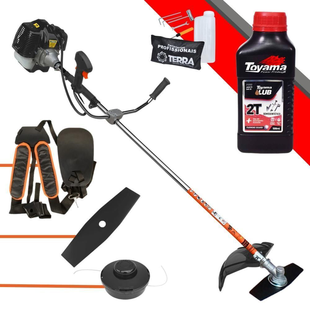 Máquina De Cortar Grama Terra GRH520 Black + Óleo Toyama 2T